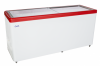 Морозильный ларь с прямым стеклом Снеж МЛП-700 Красный